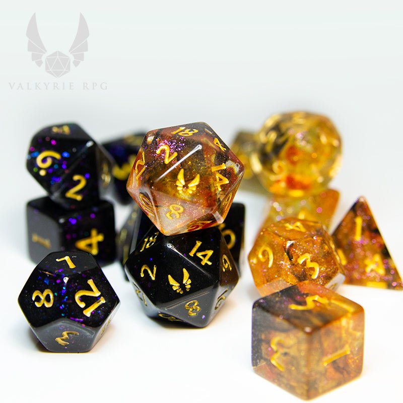 Ultra Pro Gemstone RPG Dice Set - 7 Polyhedral Dice Hand-Cut From Semi-Precious Stone