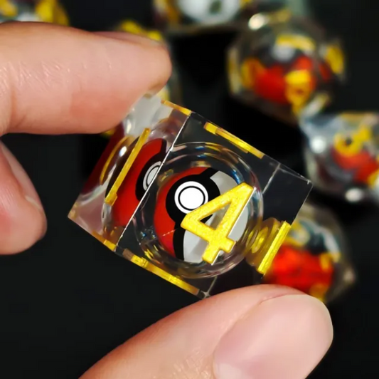 Capture Cores | Sharp Liquidcore Polyhedral Dice Set - Valkyrie RPG