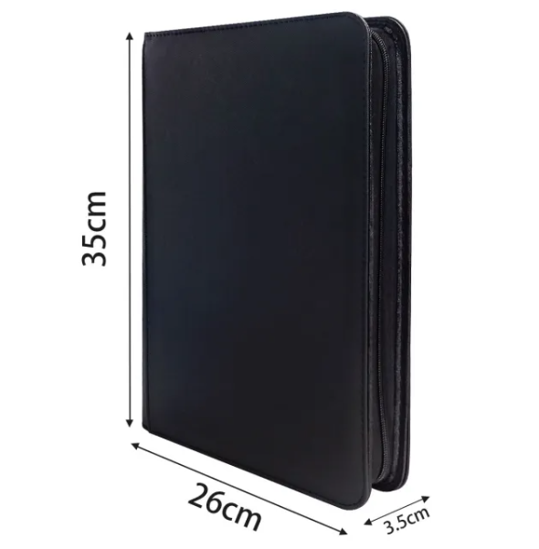 9 Pocket TCG Zip-up Binder (Black) - Valkyrie RPG