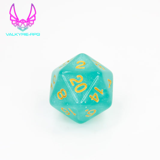 Affirmation | Polyhedral Glitter Dice Set - Valkyrie RPG