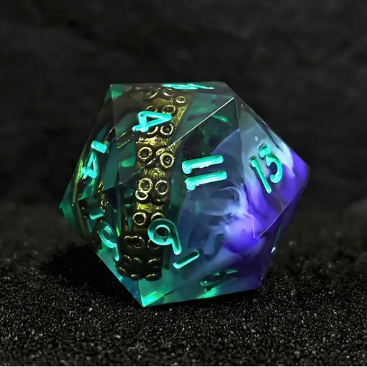 Patron | Sharp Inclusion Polyhedral Dice Set