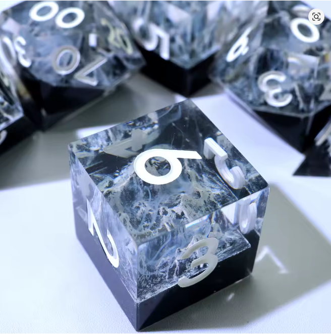 Earthbind | Sharp Inclusion Polyhedral Dice Set