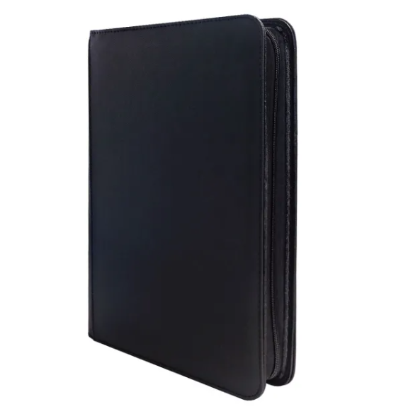 9 Pocket TCG Zip-up Binder (Black) - Valkyrie RPG