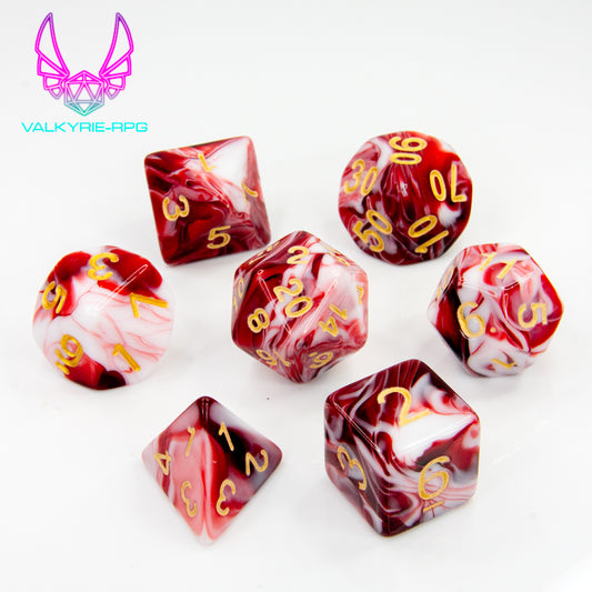 Barbarian | Fusion Polyhedral Dice Set - Valkyrie RPG