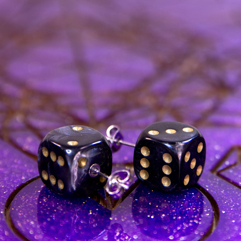 Earrings - Mini D6 Studs - Valkyrie RPG