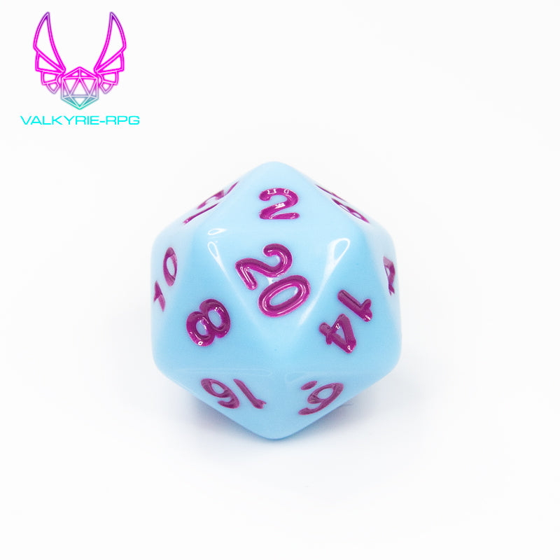 Blueberry Crème | Polyhedral Dice Set - Valkyrie RPG