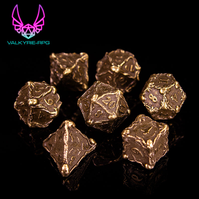 Cephalopod | Forged Metal Polyhedral Dice set
