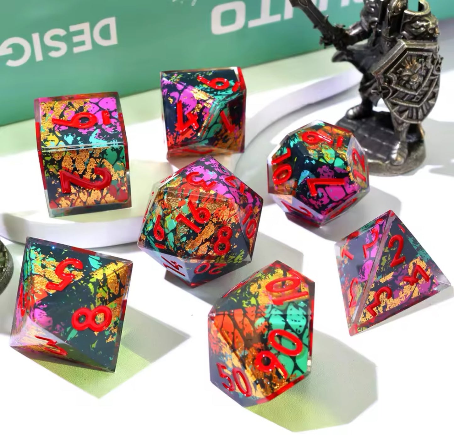 Anarchy | Sharp Novelty Polyhedral Dice Set