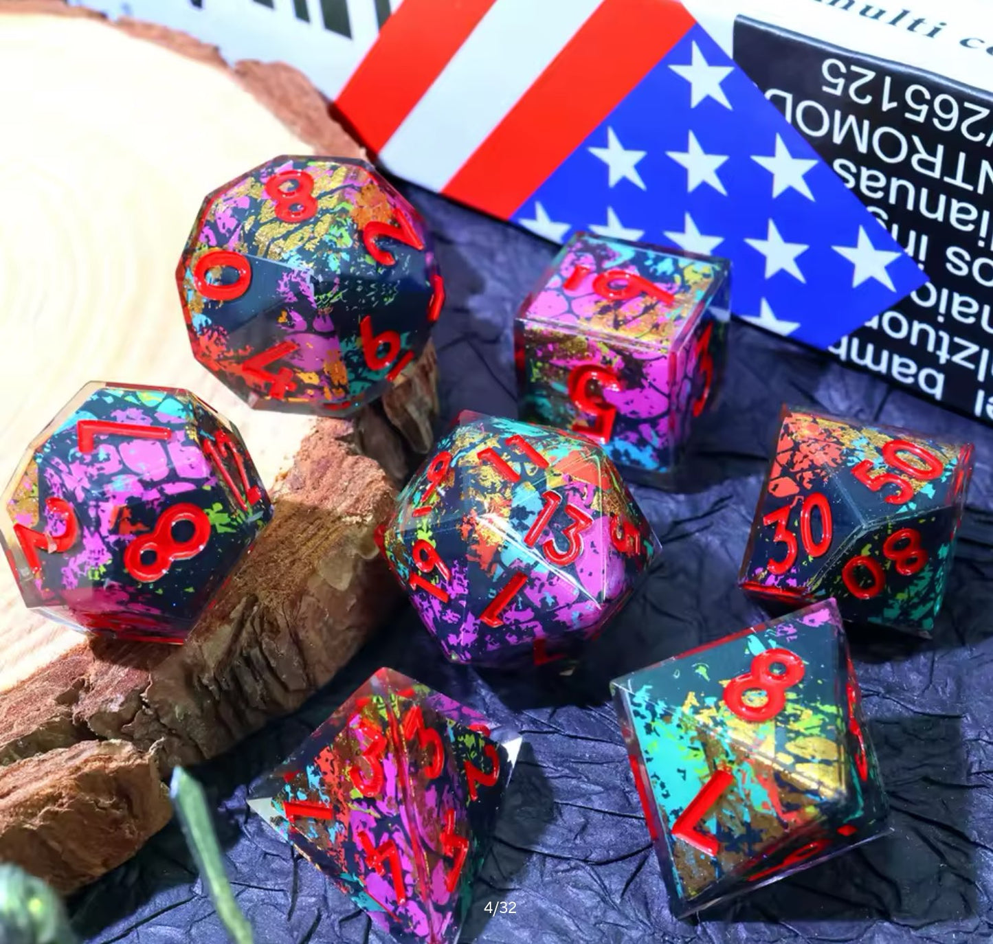 Anarchy | Sharp Novelty Polyhedral Dice Set