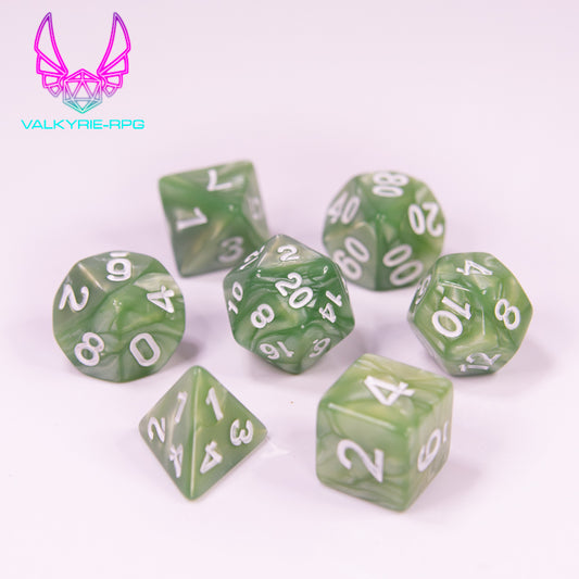 Lichen | Polyhedral Dice Set - Valkyrie RPG