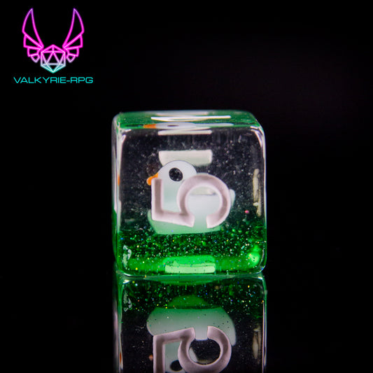 Blue Duckies | Novelty Inclusion Polyhedral Dice Set - Valkyrie RPG