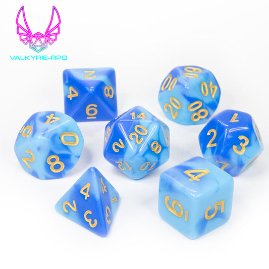 Hippocampus | Polyhedral Fusion Dice Set - Valkyrie RPG