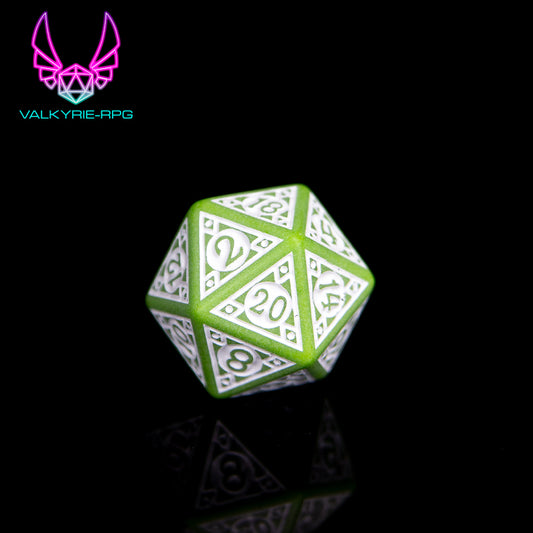 Matcha | Patterned Polyhedral Dice Set - Valkyrie RPG