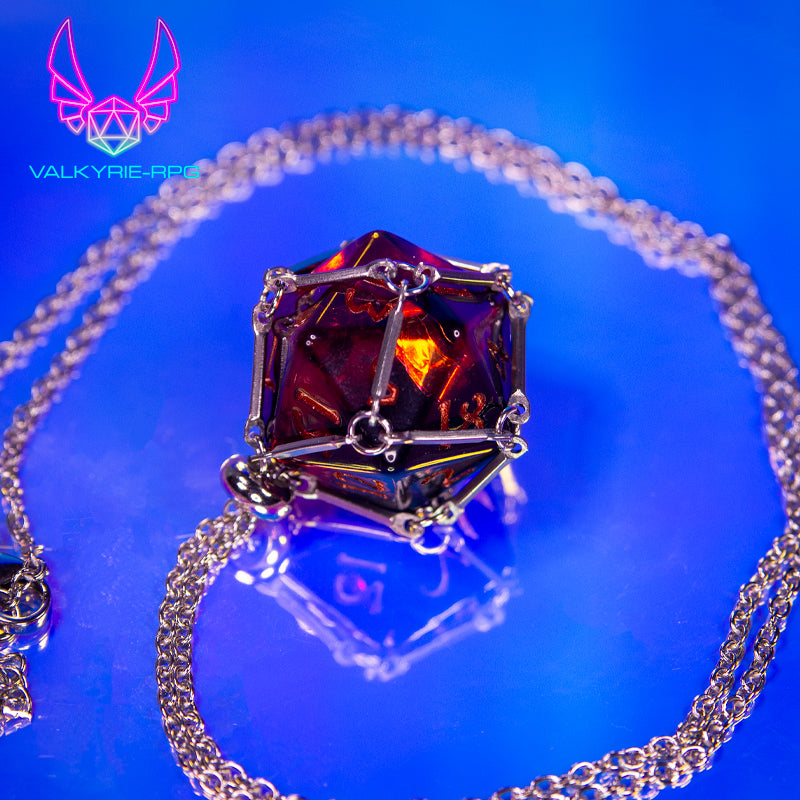 Mothman D20 Necklace - Valkyrie RPG