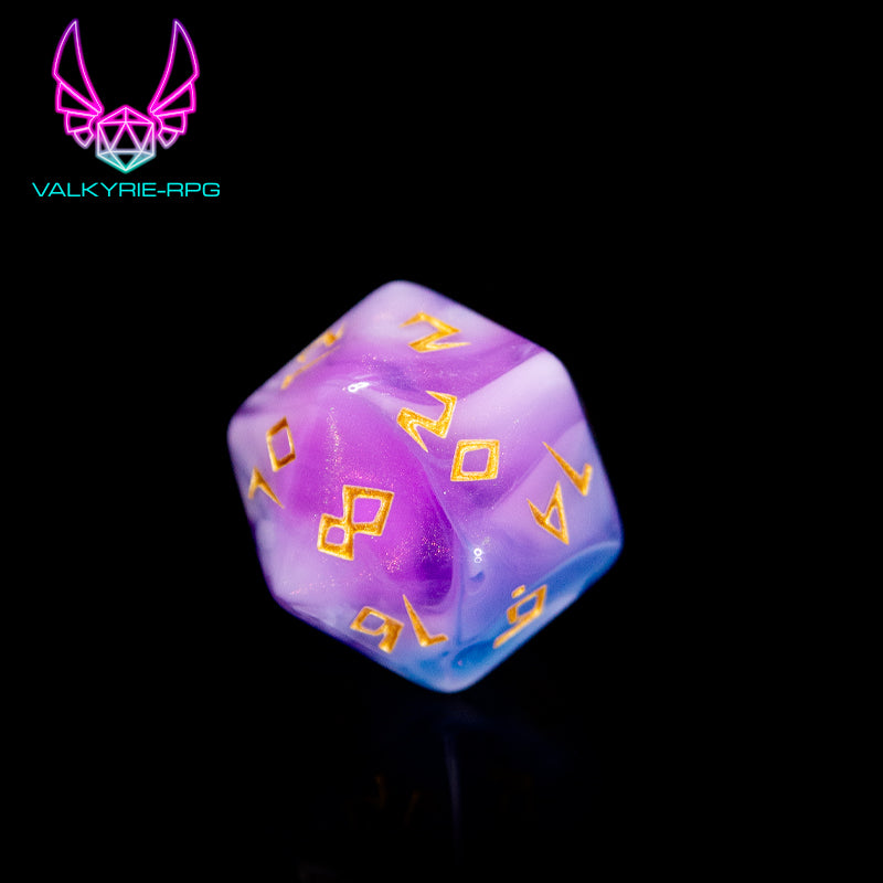 Pantheon | Glitter Fusion Polyhedral Dice Set