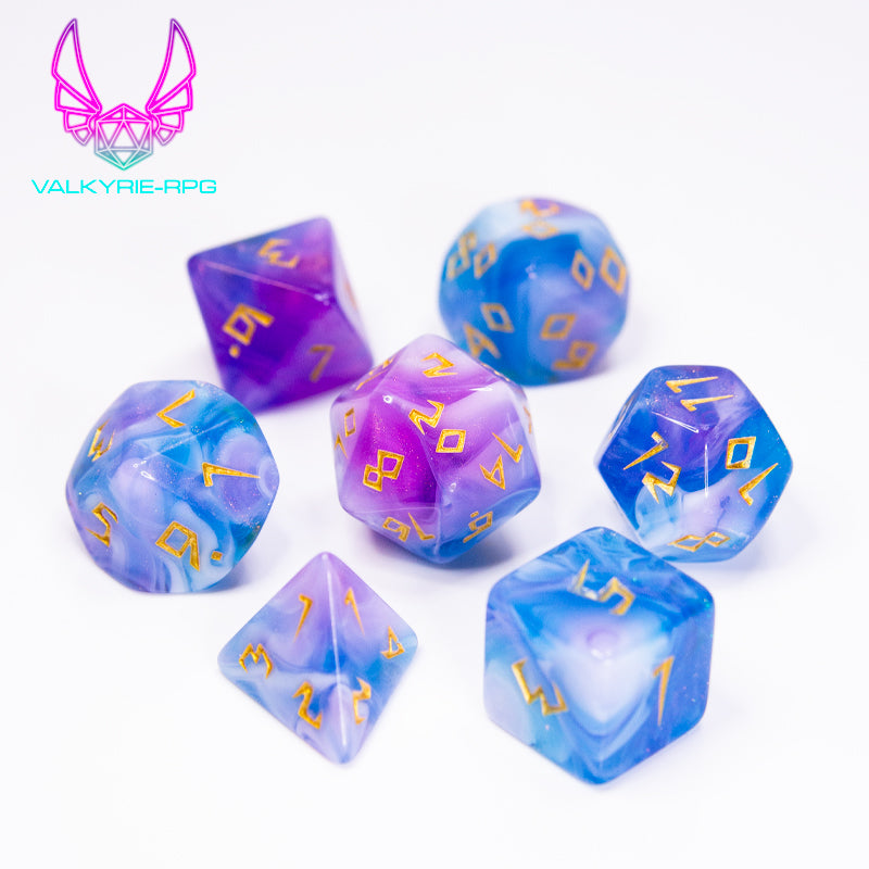 Pantheon | Glitter Fusion Polyhedral Dice Set