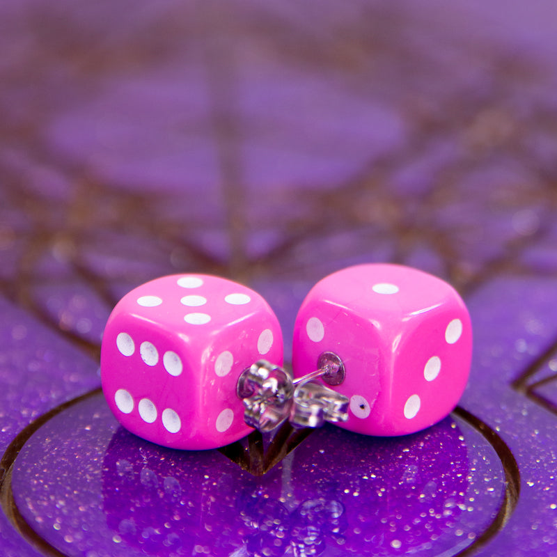Earrings - Mini D6 Studs - Valkyrie RPG