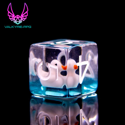 Pink Duckies | Novelty Inclusion Polyhedral Dice Set - Valkyrie RPG