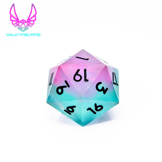 Moonwell | Sharp Frosted Polyhedral Dice Set - Valkyrie RPG