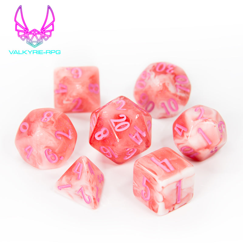 Pixie | Glitter Fusion Polyhedral Dice Set - Valkyrie RPG