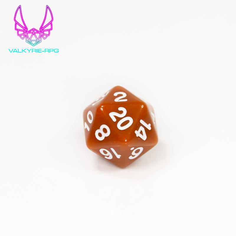 Mocha | Polyhedral Dice Set - Valkyrie RPG