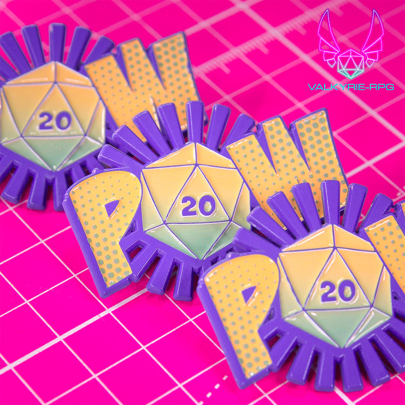 Enamel Pin - POW! - Valkyrie RPG