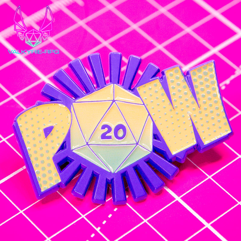 Enamel Pin - POW! - Valkyrie RPG