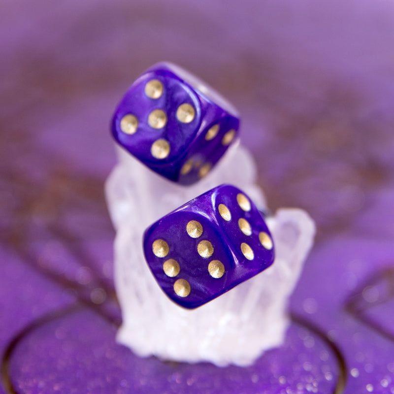Earrings - Mini D6 Studs - Valkyrie RPG