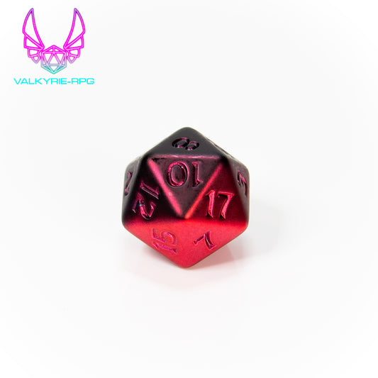 Electric Rose | Electroplated Polyhedral Dice Set - Valkyrie RPG