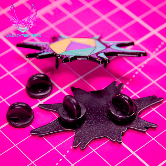 Enamel Pin - Starburst D20 - Valkyrie RPG