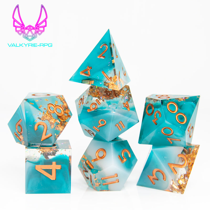 Lost Treasure | Sharp Polyhedral Dice Set - Valkyrie RPG