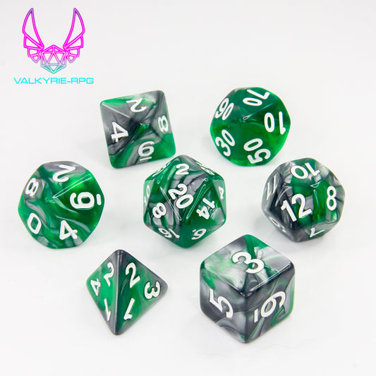 Wit | Fusion Polyhedral Dice Set - Valkyrie RPG