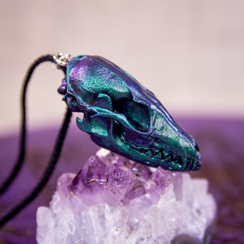 Necklace - Painted Wolf skulls - Valkyrie RPG
