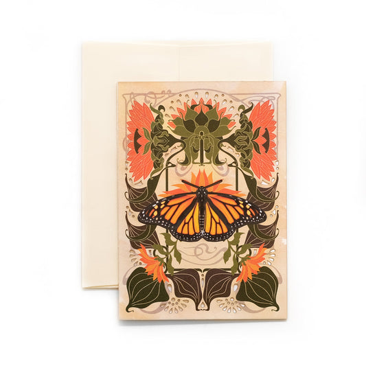Moth & Myth Greeting Card - Monarch Butterfly - Valkyrie RPG