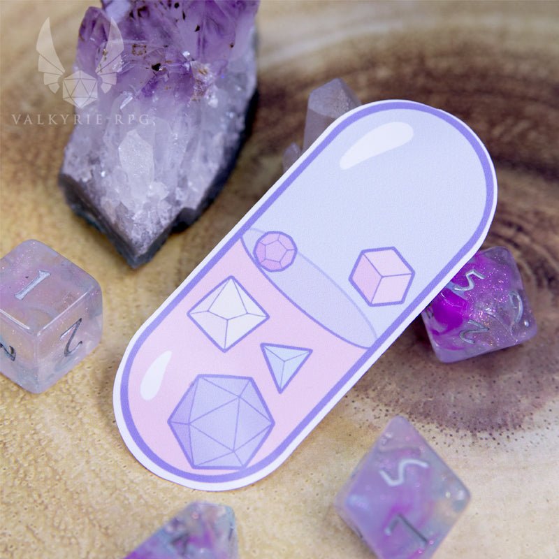 Dopamine Dice Kawaii Sticker - Valkyrie RPG