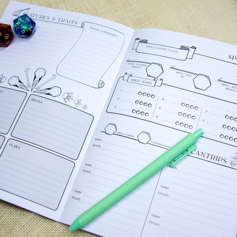 Hexed Character Booklet - Valkyrie RPG