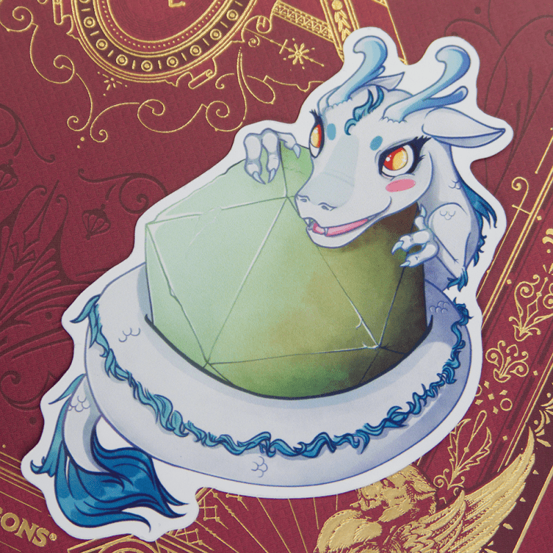 Jumbo Dice Dragon Sticker - Valkyrie RPG