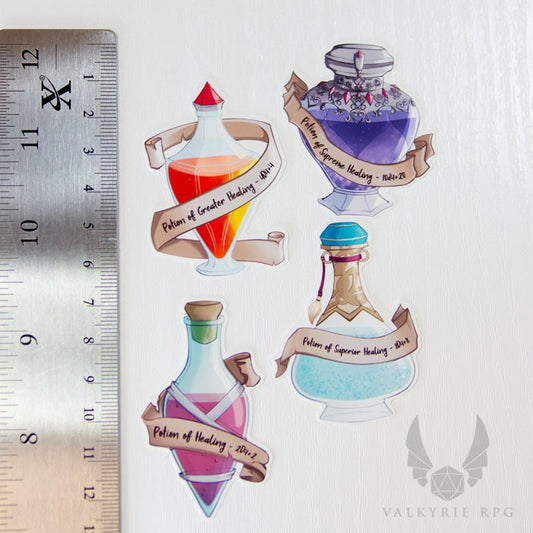 Potions of Healing Sticker Set - Valkyrie RPG