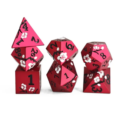 Misericorde | Forge Sharp Metal Polyhedral Dice Set - Valkyrie RPG