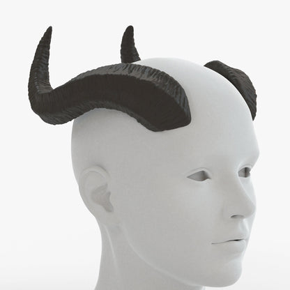 DIY Horns - Large Wavy Devil