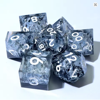Earthbind | Sharp Inclusion Polyhedral Dice Set