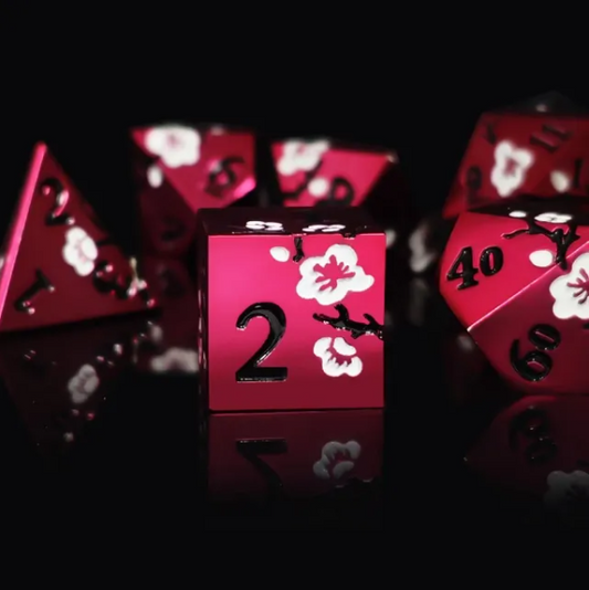 Misericorde | Forge Sharp Metal Polyhedral Dice Set - Valkyrie RPG