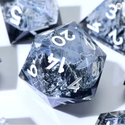 Earthbind | Sharp Inclusion Polyhedral Dice Set