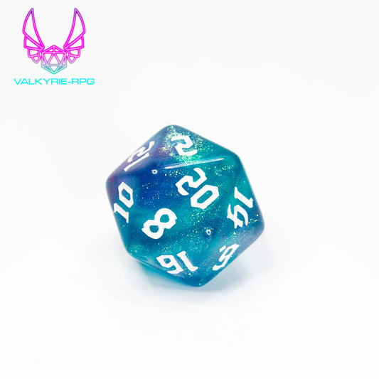 Abjuration | Glitter Fusion Polyhedral Dice Set
