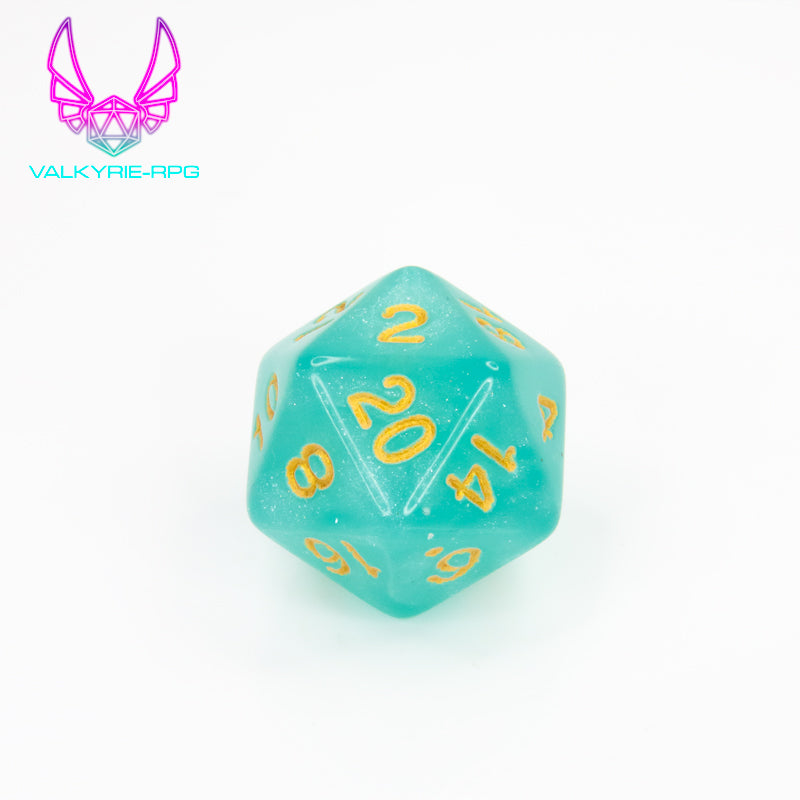 Affirmation | Polyhedral Glitter Dice Set - Valkyrie RPG