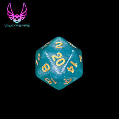 Affirmation | Polyhedral Glitter Dice Set - Valkyrie RPG