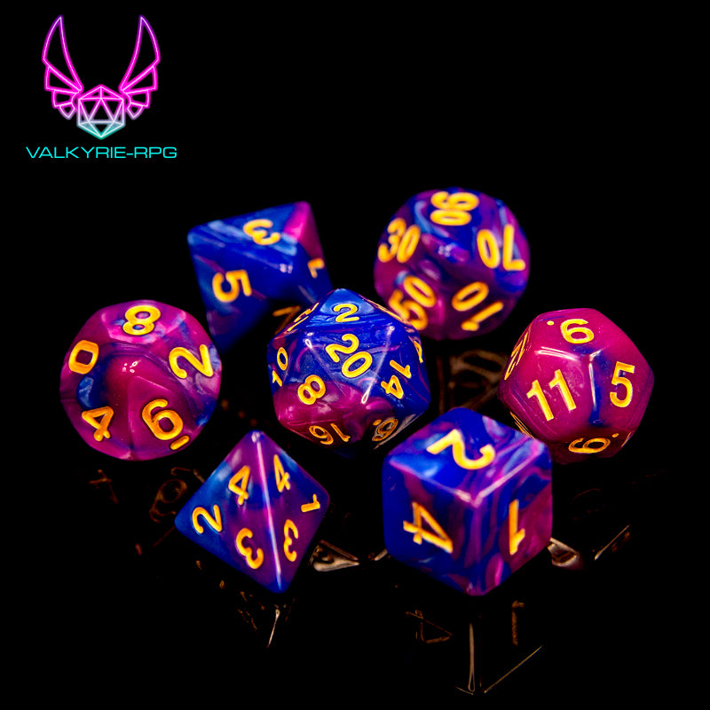 Ambition | Fusion Polyhedral Dice Set - Valkyrie RPG
