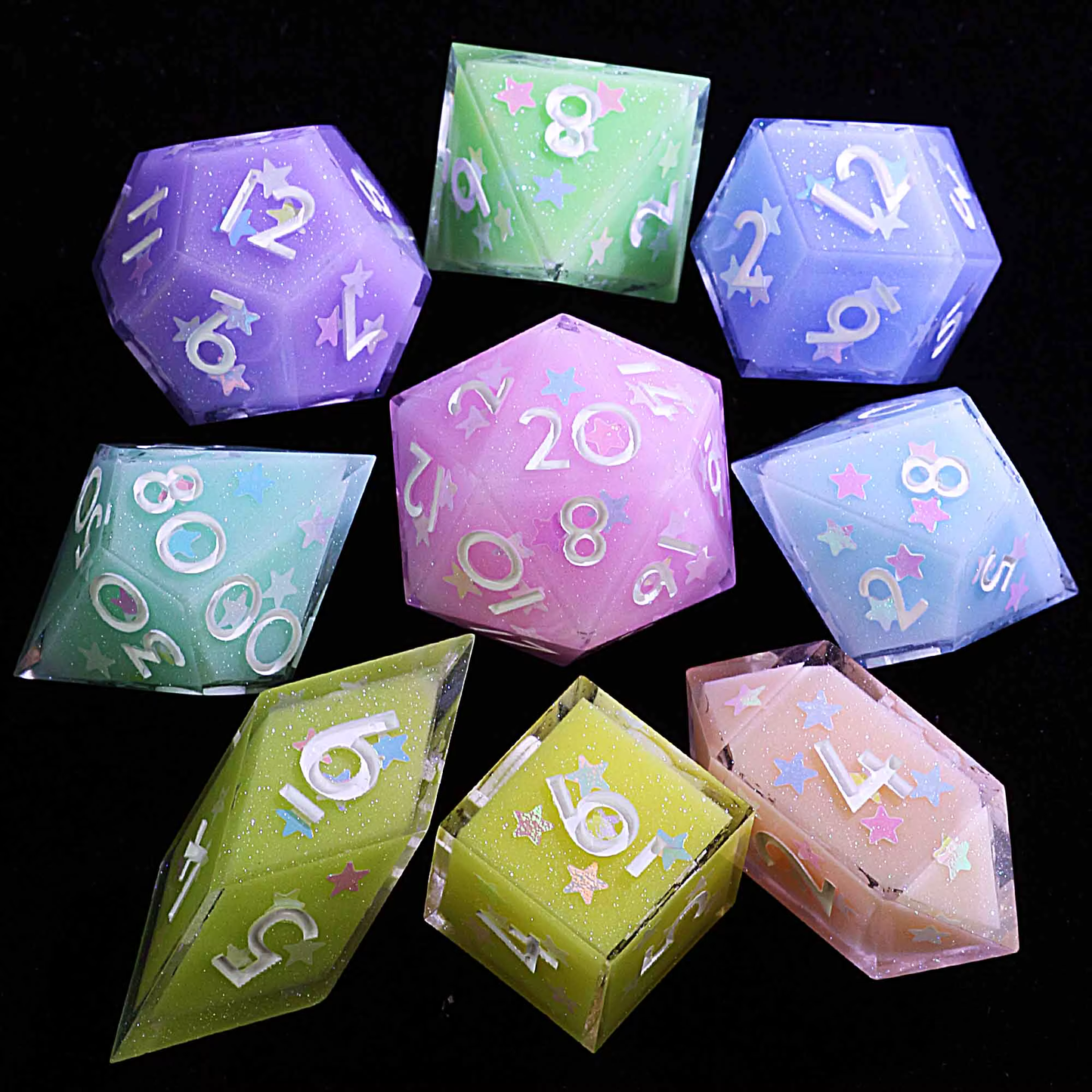 Astral Dreamer | Sharp Polyhedral Dice Set - Valkyrie RPG