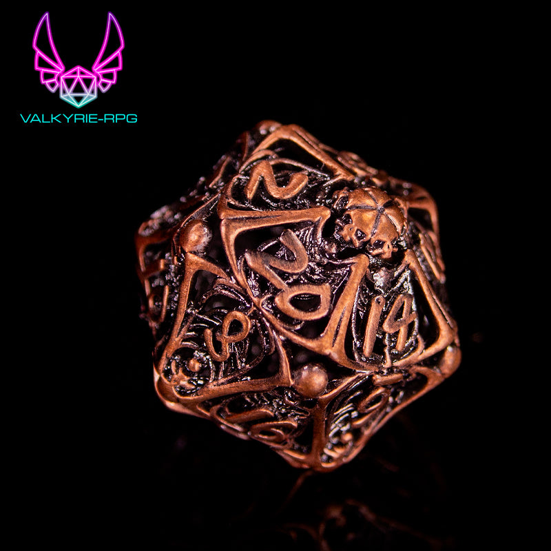 Corpus | Forge Metal Polyhedral Dice Set - Valkyrie RPG