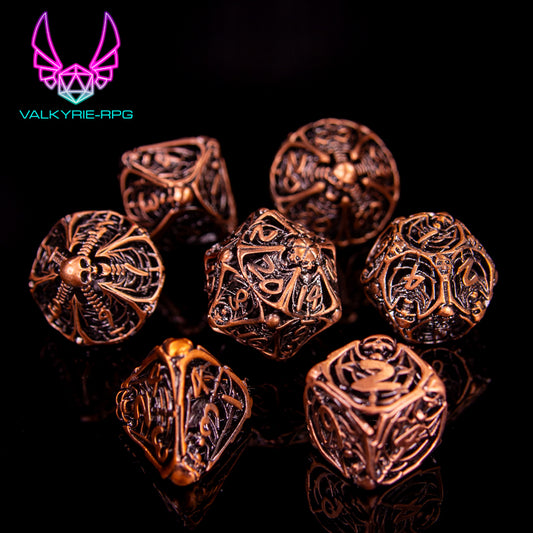 Corpus | Forge Metal Polyhedral Dice Set - Valkyrie RPG